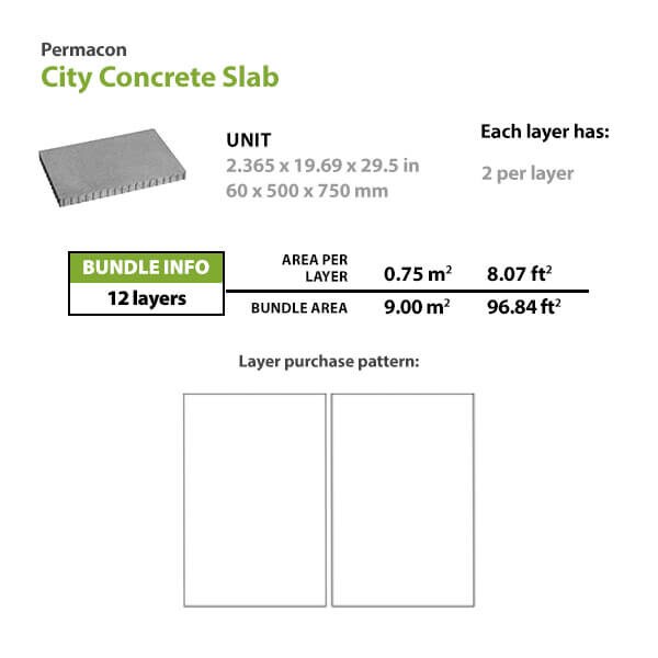 Permacon City Concrete Slab